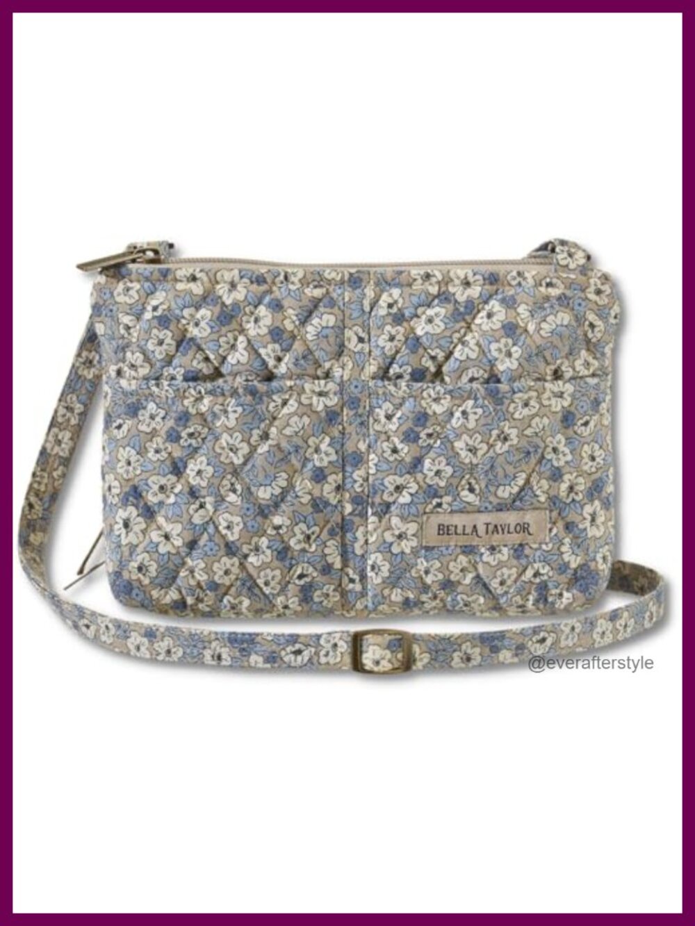 Bella Taylor Quilted Wallet Crossbody Purse Mini Handbag